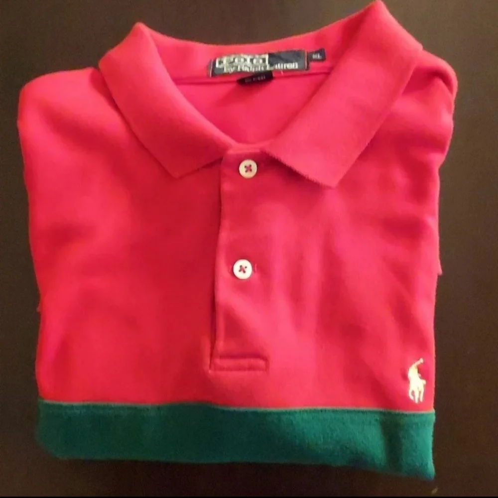 Y2k Polo Ralph Lauren Vintage golf & polo shirt LG 44 EUC! LIKE NEW
